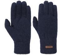 Barts Haakon Lambswool Handschuhe Fingerhandschuhe Strickhandschuhe (L/XL - dunkelblau)