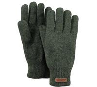 Barts Handschuhe Haakon – Strickhandschuhe aus Lammwolle mit Futter – Oliv M (12er Pack)