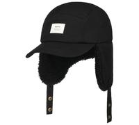 Barts Hafnar Cap Basecap Baseballcap Wintercap Ohrenklappen Herren - mit Schirm, Hinten geschlossen Herbst-Winter Herbst Winter - One Size schwarz
