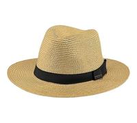 BARTS Unisex Fedora, Aveloz Hat, GR. L (Herstellergröße: L), Mehrfarbig (beige Con cordoncino Nero)