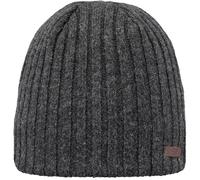 Barts Herren Haakon Beanie Baskenmütze, Grau (Charcoal 0021), One Size (Herstellergröße: Uni)