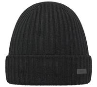 Barts Beanie Wilbert Turnup mit Label-Detail Schwarz Größe 1