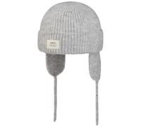 Barts Hillstar Beanie mit Ohrenklappen Strickmütze Umschlagmütze Skimütze Damen - Winter Herbst-Winter - One Size hellgrau