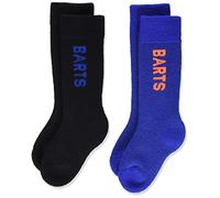 Barts Jungen Basic 2 Pack Kids Kniestrümpfe, Schwarz (0001-BLACK & BLUE 001D), 23-26 (Herstellergröße: 23/26)