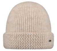 Barts Strickmütze Shae – Kindermütze mit Umschlag, One Size, cremeweiß