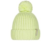 Barts Damen Strickmütze Joansy gefütterte Wintermütze mit Bommel 3406 Limoncello 17