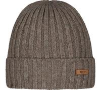 Barts Haakon Umschlagmütze Beanie Strickmütze Wintermütze Damen/Herren - mit Umschlag, Futter Winter Herbst-Winter - One Size braun