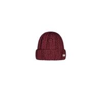 Barts Rote Mütze Hermitta Beanie Burgundy Big Strick aus weichem isländischem Garn, rot, Einheitsgröße