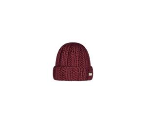 Barts Rote Mütze Hermitta Beanie Burgundy Big Strick aus weichem isländischem Garn, rot, Einheitsgröße