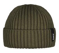 Barts Beanie mit Label-Detail Modell 'SUMTER' in Oliv, Größe 1