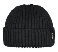 Barts Beanie mit Label-Detail Modell 'SUMTER' in Black, Größe 1