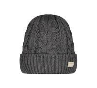 Barts Beanie Zirani mit breitem Umschlag Damen Dunkelgrau Größe 1