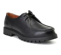 Base London Carbon Leder Herren Schwarz Mokassin Schuhe EU 46 / UK 11