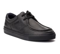 Base London Dalston Leder Herren Schwarz Mokassin Schuhe EU 46 / UK 11