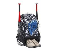 Baseball Backpack Large - Lightweight Sports Bag Shoe Compartment Storage System, Softball Bat Carry Pack Utility, Teen Soccer Football School Game Travel Training Practice Equipment Carrier