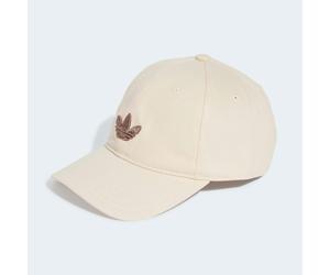Baseball Cap ADIDAS ORIGINALS "ADICOLOR CLASSIC TREFOIL", Damen, weiß (wonder weiß), Obermaterial: 100% Baumwolle, Caps, für Erwachsene, sportlicher Stil, aus Baumwolle (99713557-0) wonder weiß