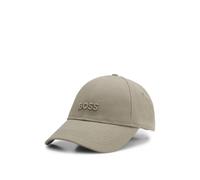 Baseball Cap BOSS "Ari", Damen, beige (dunkelgrün 308), Web, Baumwolle, unifarben, Caps, mit BOSS Logostickerei Ton in Ton, unisex (28356969-0) dunkelgrün 308