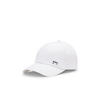 Baseball Cap BOSS "Zed BOSS Icon", Herren, weiß 100, Twill, Baumwolle, unifarben, Caps, Unisex, Baumwoll-Twill (63323069-0) weiß 100