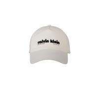 Baseball Cap CALVIN KLEIN JEANS "6 PANEL SSNL GRAPHIC NYL CAP", Herren, weiß (brilliant weiß), Web, Baumwolle, unifarben, Caps, Mit festem Schirm (51146345-0) brilliant weiß