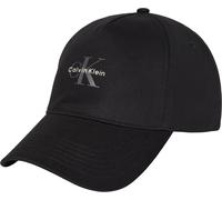 Calvin Klein Herren Cap Mono Logo Panel aus Baumwolle, Schwarz (Black), Einheitsgröße
