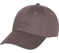 Baseball Cap CALVIN KLEIN "LOGO EMBROIDERY BASEBALL CAP", Herren, braun (charcoal gray), Web, Baumwolle, unifarben, Caps, Mit festem Schirm (97383417-0) charcoal gray