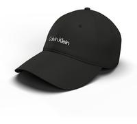 Baseball Cap CALVIN KLEIN "LOGO EMBROIDERY BASEBALL CAP", Damen, schwarz-weiß (schwarz, hellweiß), Web, Baumwolle, Caps, Mit festem Schirm (56938565-0) schwarz, hellweiß