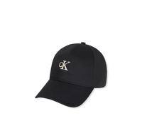 Baseball Cap CALVIN KLEIN "MONOGRAM EMBROIDERY BASEBALL CAP", Damen, schwarz, Web, Baumwolle, unifarben, Caps, Mit festem Schirm (37054109-0) schwarz