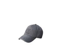 Baseball Cap CALVIN KLEIN "SEASONAL LOGO DENIM CAP", Damen, grau (dunkelgrau), Web, Baumwolle, unifarben, Caps, Regular fit und größenverstellbar (33753321-0) dunkelgrau