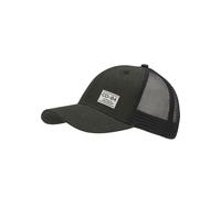 Baseball Cap CHILLOUTS "Denver Hat", Herren, grau (dunkelgrau), Baumwolle, Kunstfaser, unifarben, Caps, mit luftdurchlässigem Netzrücken & stylischem Logo-Patch (96268919-0) dunkelgrau