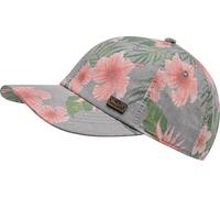 Baseball Cap CHILLOUTS "Waimea Hat", Herren, grau (grau, rosa), Baumwollmischung, geblümt, gemustert, mehrfarbig, Caps, mit tropischem Muster & verstellbar für lässige Strand-Vibes (64064667-0) grau, 