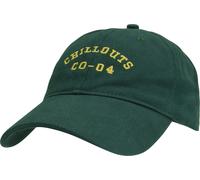 Baseball Cap CHILLOUTS "Woodland Hat", Herren, grün (dunkelgrün), Baumwolle, unifarben mit Farbeinsatz, Caps, mit CHILLOUTS-Stickerei im Vintage-Stil (13015237-0) dunkelgrün