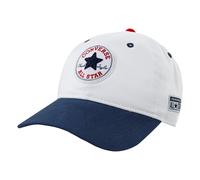 Baseball Cap CONVERSE "CAN RETRO REMIX CURVE BRIM", Jungen, weiß, Kunstfaser, Caps, mit gebogenem Schirm, aus Baumwolle, 6-Panel-Design (42838913-0) weiß