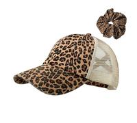 Baseball Cap Damen Basecap Sommer Kappe Baseballkappe Vintage Mützen Sonnenschutz Stylische Leopard Print Baseballmütze Damen für Sommer Sport (DE/NL/SE/PL, Numerisch, 56, 60, Leopardenmuster-A)