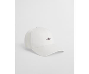 Baseball Cap GANT "HIGH SHIELD COTTON TWILL CAP", Herren, beige (eggshell), Twill, Baumwolle, Caps Baseball Cap, mit einer hohen Krone (30394506-0)