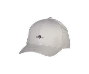 Baseball Cap GANT "HIGH SHIELD COTTON TWILL", Herren, eggshell, Web, Baumwolle, unifarben, Caps, Regular fit mit Markenlogo (72562914-0) eggshell