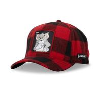 Baseball Cap Herren & Damen Tom und Jerry, Originelle und authentische Baseballkappe, rot / schwarz, Einheitsgröße