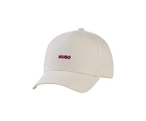 Baseball Cap HUGO "Cara", Damen, beige (open weiß 127), Web, Baumwolle, unifarben, Caps, in der Größe verstellbar, unisex (10100501-0) open weiß 127