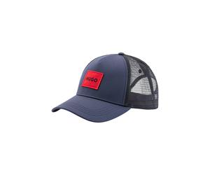 Baseball Cap HUGO "Kody-PL", Herren, blau (dunkelblau 405), Stoff, Kunstfaser, unifarben, Caps, im Tucker Style, mit HUGO Patch, unisex (86150913-0) dunkelblau 405