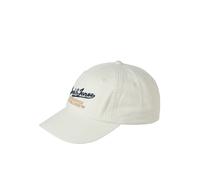 Baseball Cap JACK & JONES "JACSOFT BASE PABLO CAP SN", Herren, antique weiß, Web, Baumwolle, bedruckt, Caps (83709311-0) antique weiß