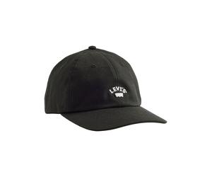 Baseball Cap LEVI'S "LAZY GIRL LOGO CAP", Damen, schwarz (caviar), Baumwolle, Caps, mit Markenlogo Stickerei (35099052-0) caviar