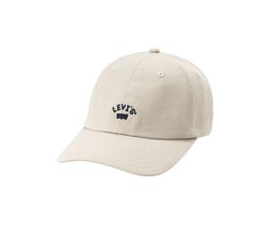 Baseball Cap LEVI'S "LAZY GIRL LOGO CAP", Damen, weiß (sanftes weiß), Baumwolle, unifarben, Caps, mit Markenlogo Stickerei (85561559-0) sanftes weiß