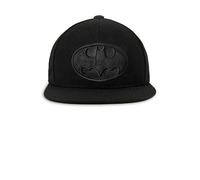 Baseball Cap LOGOSHIRT "DC Batman Logo", Herren, schwarz, 100% Baumwolle, unifarben, Caps, mit 3D-Relief-Effekt-Stickerei (57623138-0) schwarz