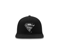 Logoshirt®️ DC Comics I Superman I Logo Schwarz I Snapback Cap I Damen & Herren I 3D-Stick I Lizenziertes Originaldesign