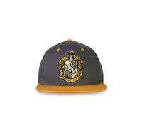 Baseball Cap LOGOSHIRT "Harry Potter - Hufflepuff", Herren, grau (grau, gelb), 100% Baumwolle, bestickt, Caps, mit lizenziertem Originaldesign (21097042-0) grau, gelb
