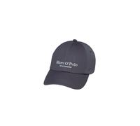 Baseball Cap MARC O'POLO "aus hochwertigem Bio-Baumwoll-Twill", Damen, grau (blau graphite), Baumwolle, unifarben, Caps (43681346-0) blau graphite