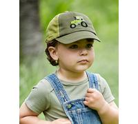 Baseball Cap MAXIMO, Jungen, Gr. 47/49, grün, Canvas, Baumwolle, Caps, Traktor-Motiv, Klettverschluss (56873811-47) grün