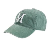 Baseball Cap MUSTANG "Jamie", Herren, sage, Canvas, Baumwolle, unifarben, used, washed, Caps, Größenverstellbar, Washed Look, mit großer Stickerei vorne (42803343-0) sage