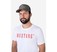Baseball Cap MUSTANG "Taylor", Herren, olive, Canvas, Baumwolle, bestickt, Caps, gerundeter Schirm, Größenverstellbar, Markenlogo vorne (22053334-0) olive