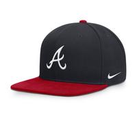 Baseball Cap NIKE "Nike Cap Atlanta Braves Nike Square Bill", Jungen, Gr. S/M, mehrfarbig, Kunstfaser, Caps (44313503-S) mehrfarbig