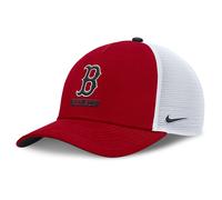 Baseball Cap NIKE "Nike Cap Boston Red Sox Nike Rise 5 Panel Trucker", Jungen, Gr. M-L, rot (mehrfarbig), Kunstfaser, Caps (10066848-M) mehrfarbig